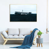 Plane Crash Floating Canvas Wall Painting