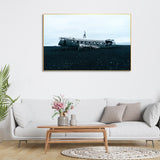 Plane Crash Floating Canvas Wall Painting