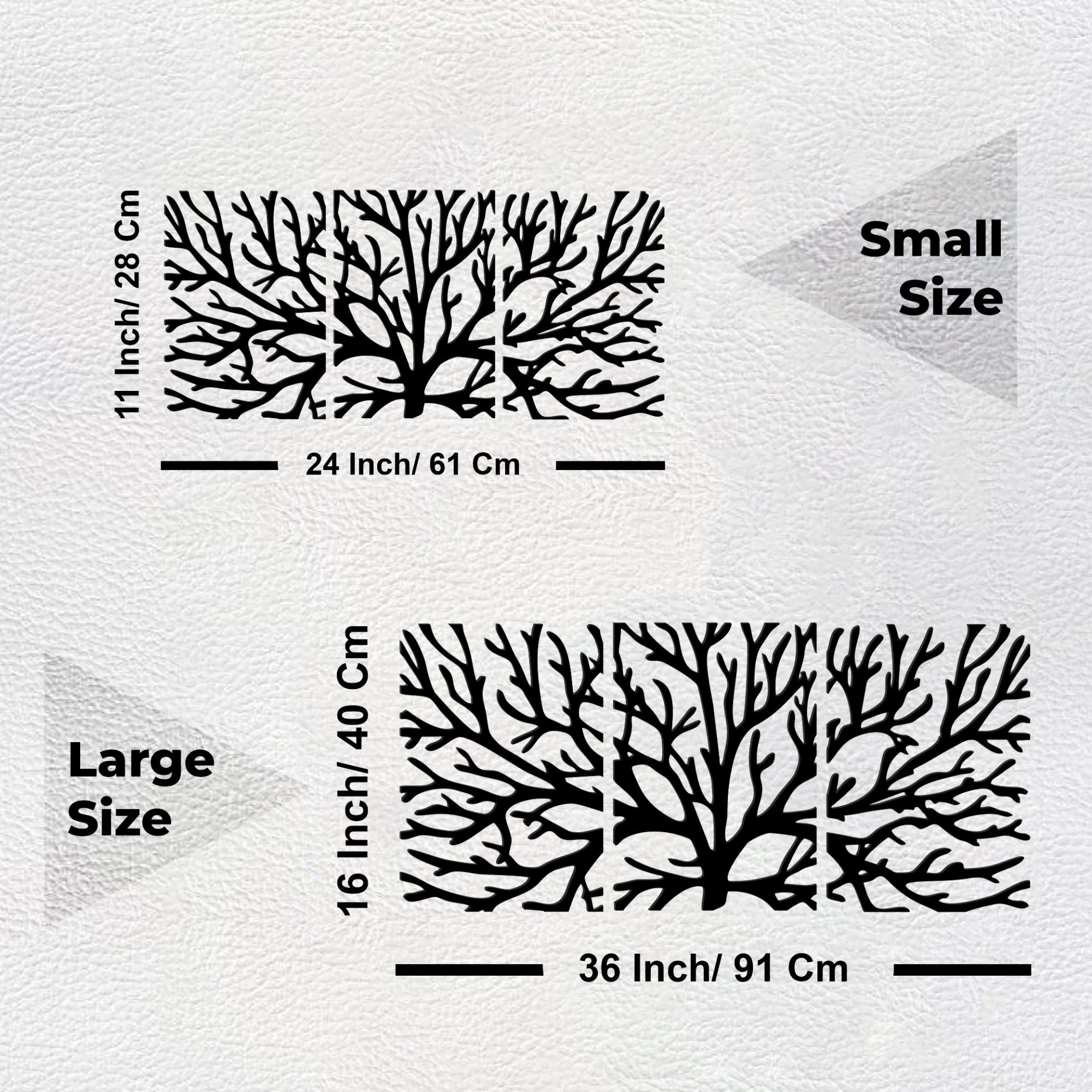 Premium Quality Wooden Wall Hanging of Beautiful Black Color Tree Branches