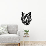  Wooden Wall Hanging of Beautiful Cat in Black