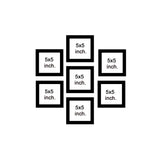 Premium Wall Hanging Square Photo Frame Set of Seven