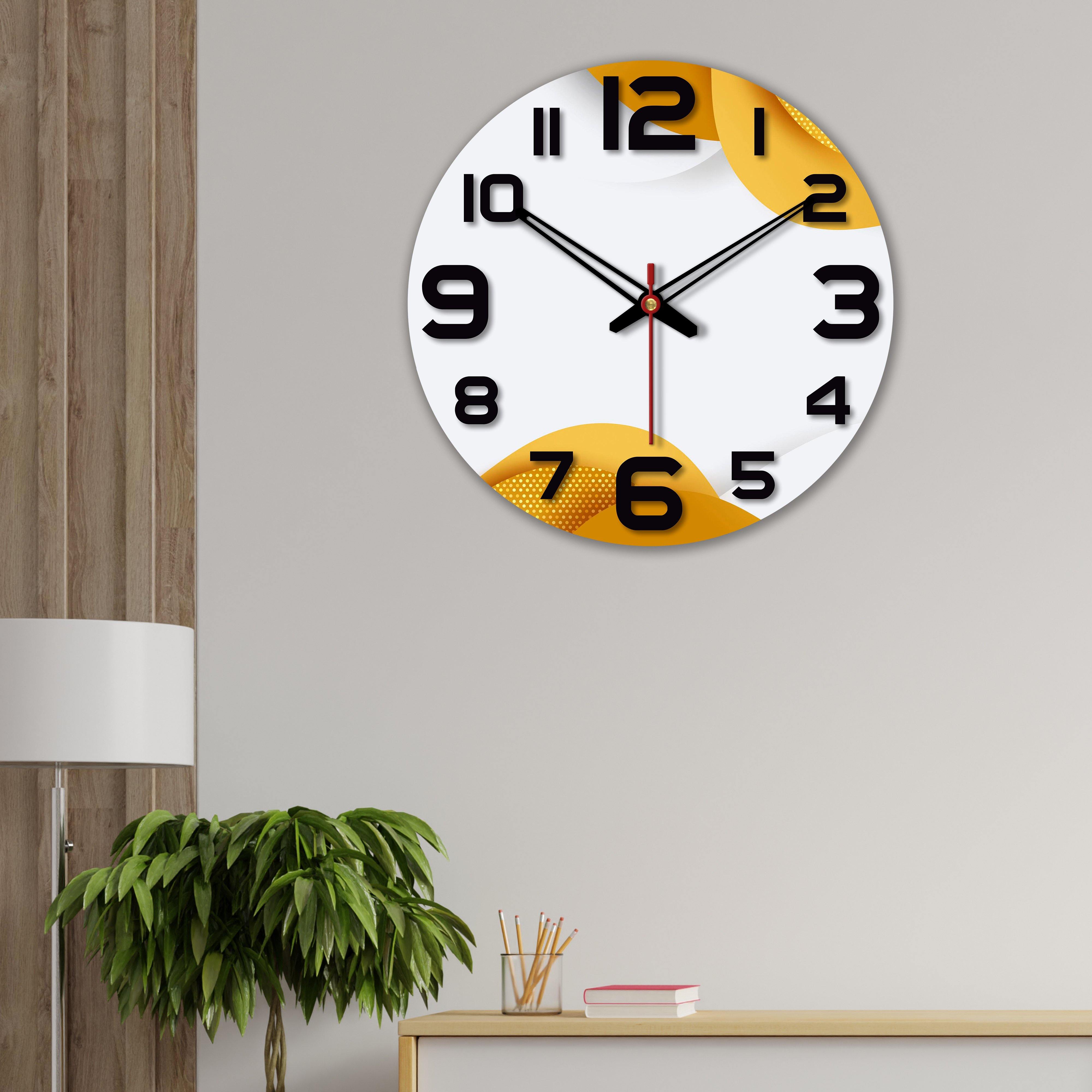 wall clock wooden design