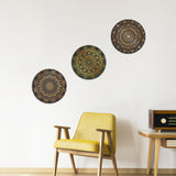 Premium Pattern of Mandala Design 3 Pieces Round Painting