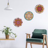 Shape Canvas Wall Painting of Mandala Design 3 Pieces