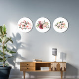 3 Pieces Roses Wall Plate Wall Painting
