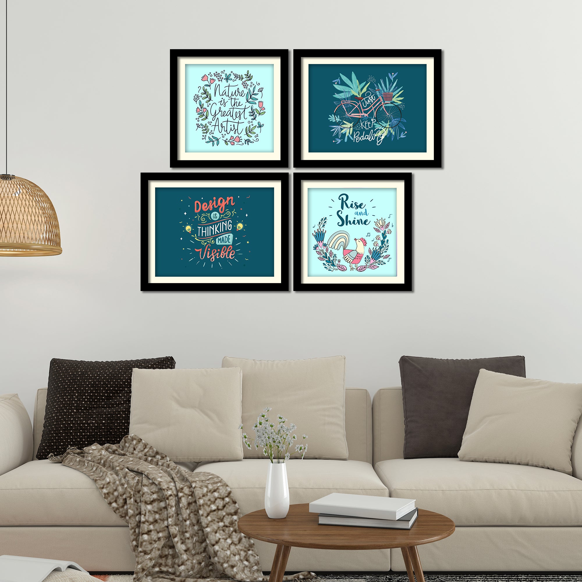 Decorative Wall Hanging Frame Set of Four