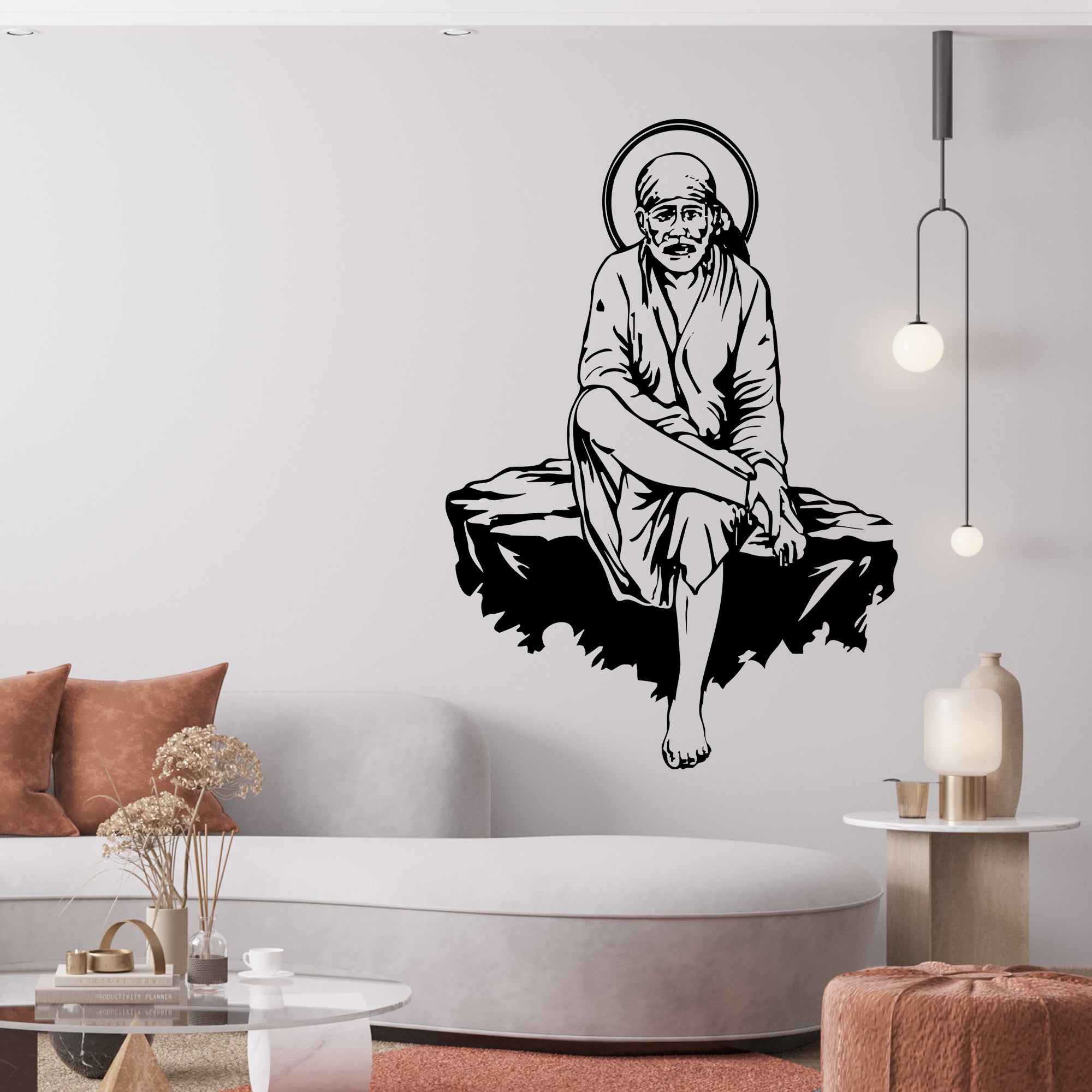 Sai Baba Religious Wall Sticker for Home