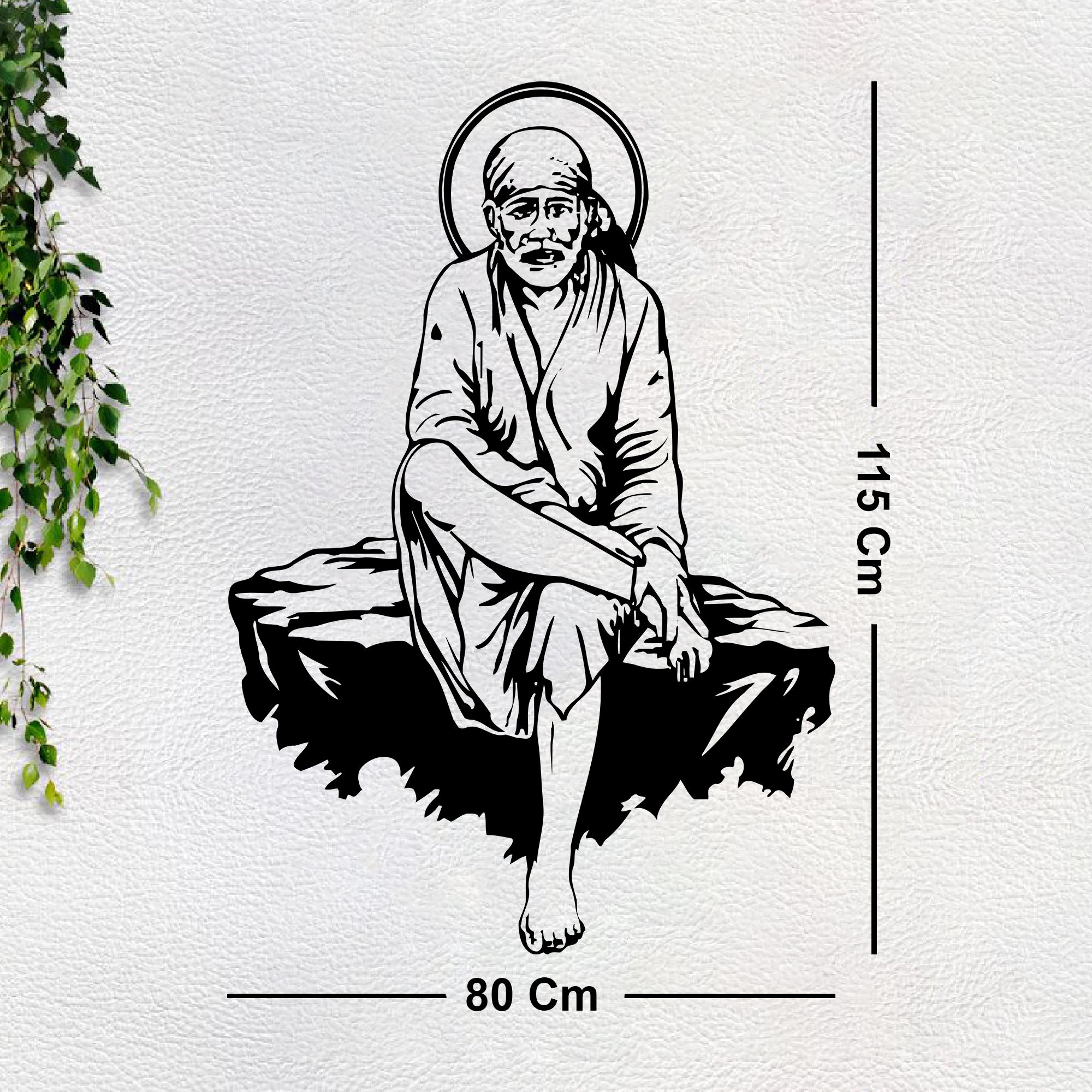 Sai Baba Religious Wall Sticker for Home