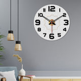 Star Shape Design Wooden Wall Clock