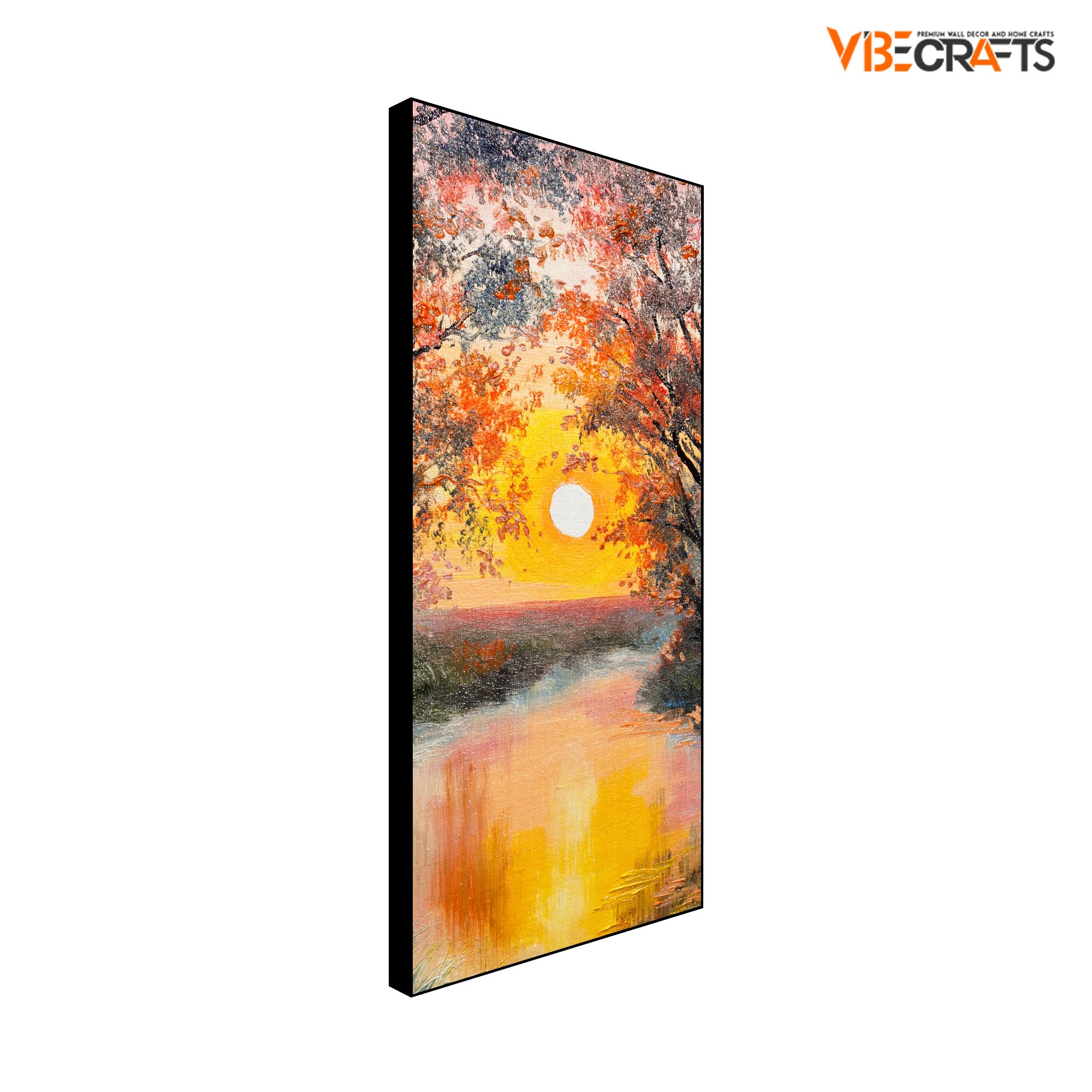 Sunset view Floating Canvas Wall Painting