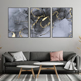 Tangled Design Floating Canvas Wall Painting Set of Three