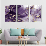 Unique Pattern Floating Canvas Wall Painting Set of Three
