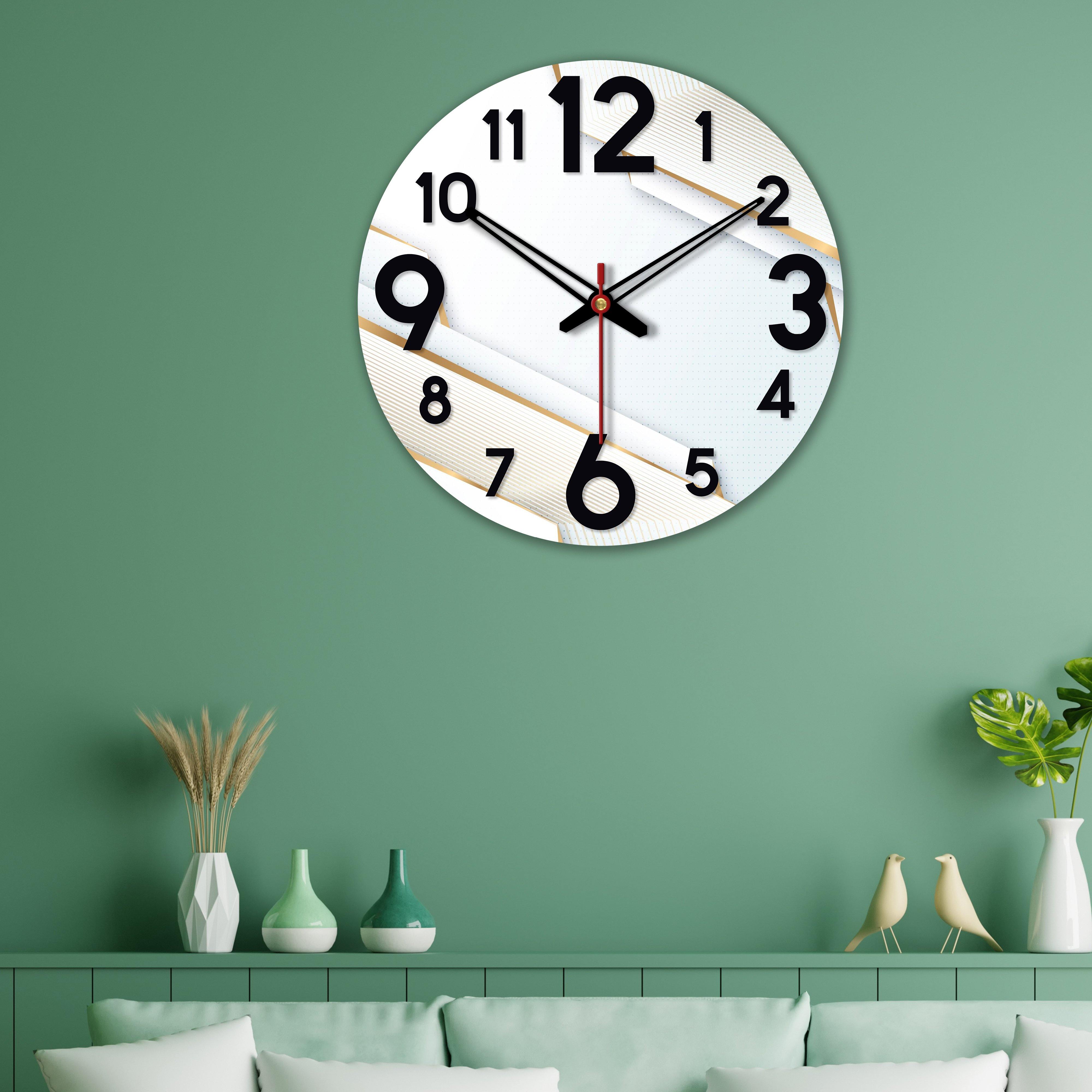 Unique Patterns Wooden Wall Clock