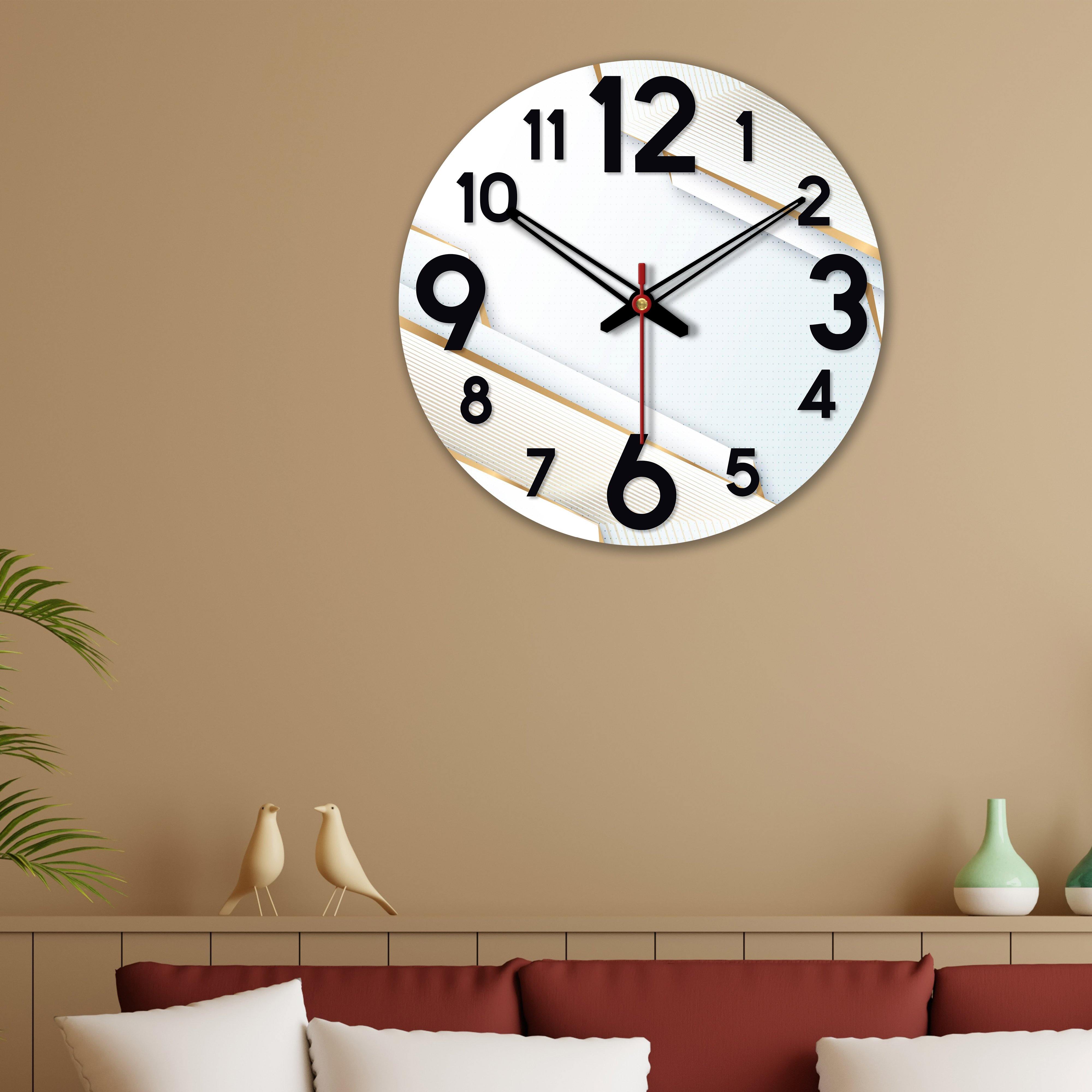 Unique Patterns Wooden Wall Clock