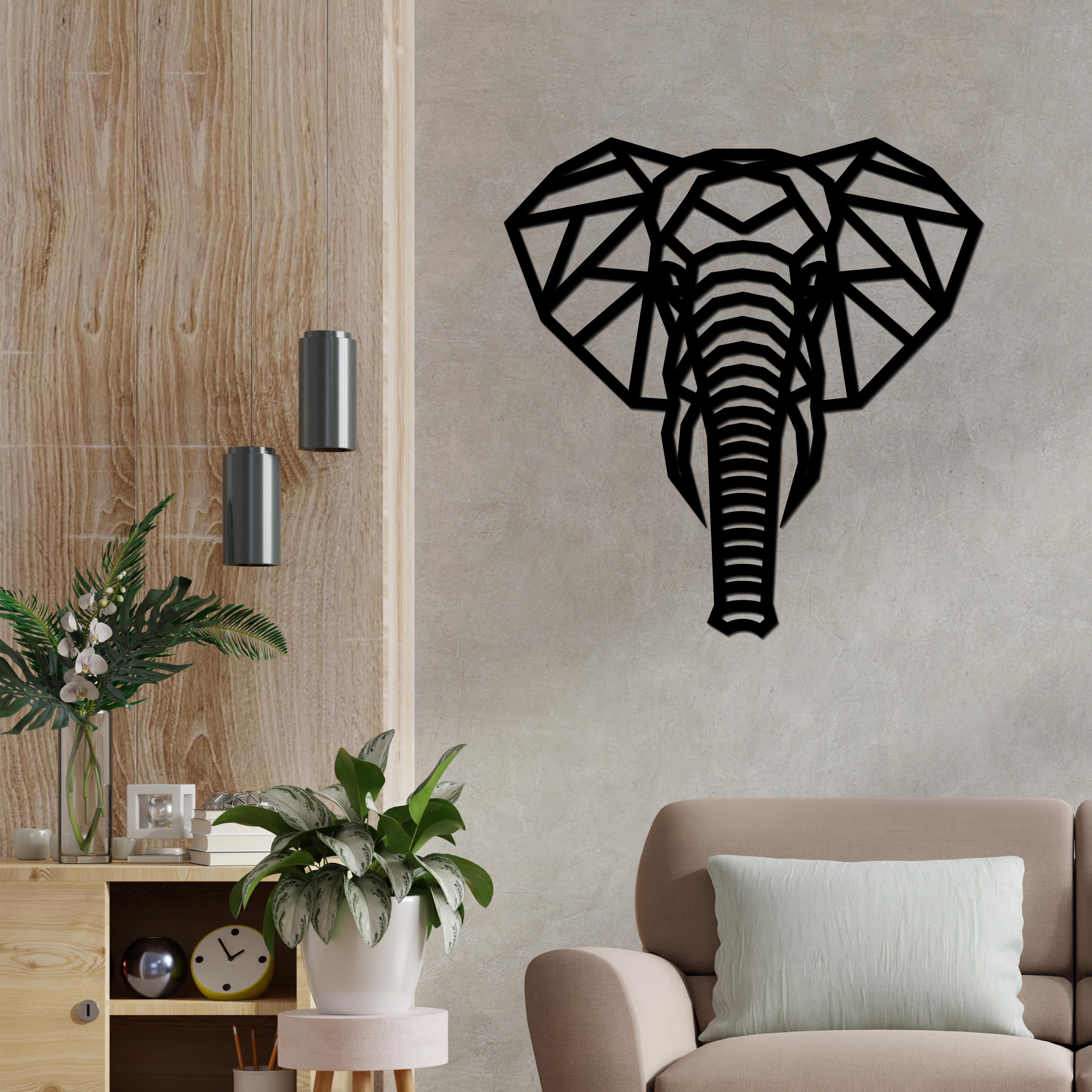 Beautiful Elephant Head Premium Quality Wooden Wall Hanging