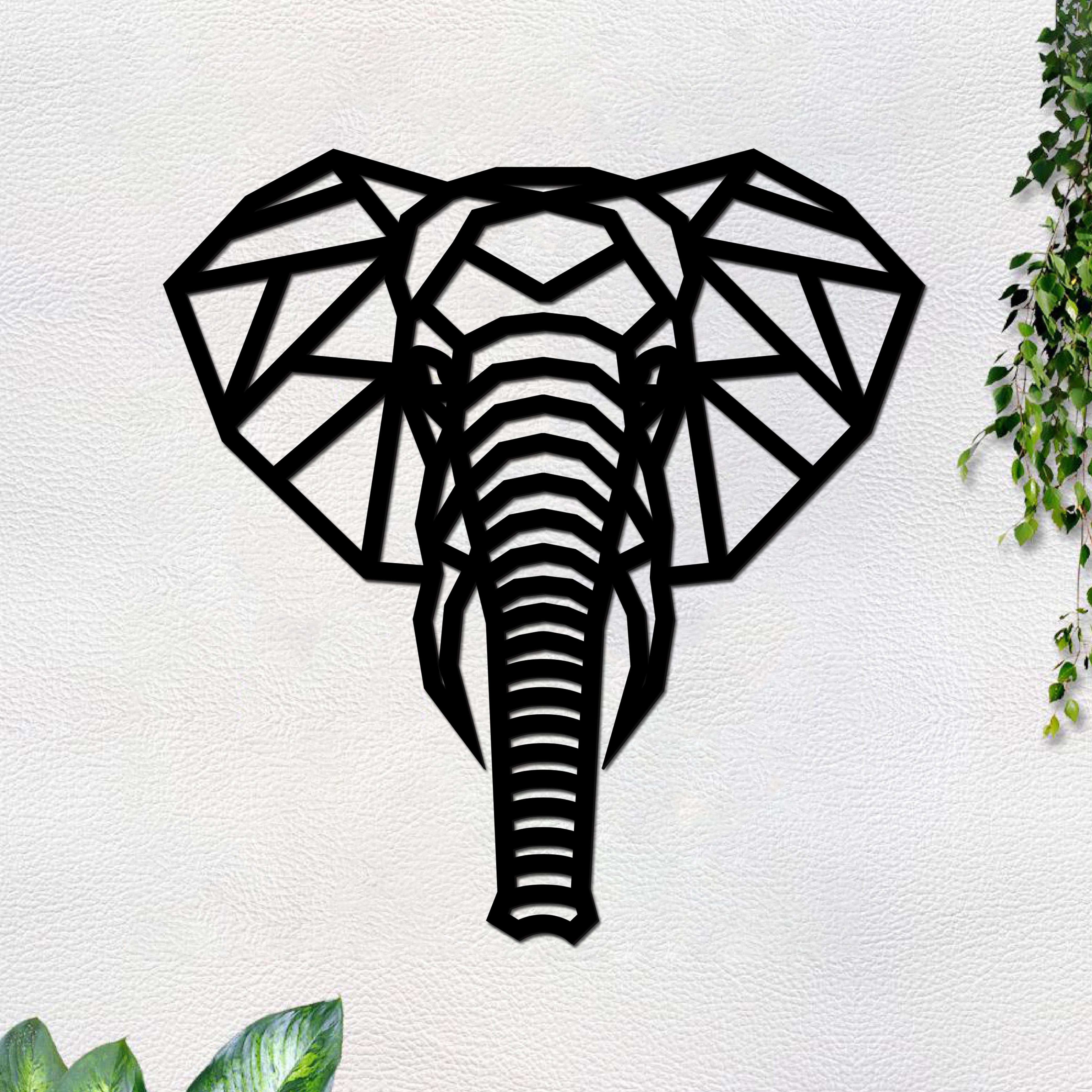 Elephant Head Premium Quality Wooden Wall Hanging - Vibecrafts