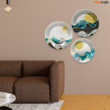 Landscape Scenery Painting Wall Plates Set of 3