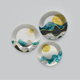  Scenery Painting Wall Plates Set of 3