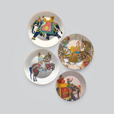 Madhubani Culture Art Wall Plates Set of Four
