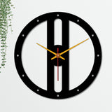 Wooden Look Round Shape Wall Clock