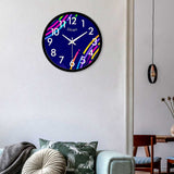 Abstract Colorful Lines Designer Wall Clock
