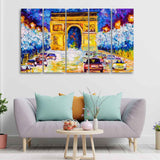 Arc de Triomphe Canvas Wall Painting Set of Five