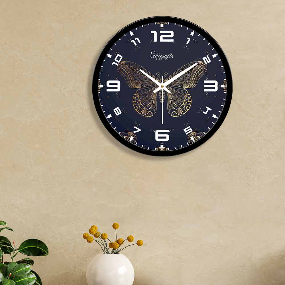 Beautiful Morpho Butterfly Designer wall clock