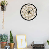 Beautiful Rose Flowers Print Wall Clock For Living Room