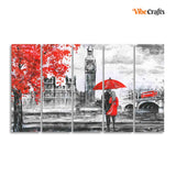 Beautiful View of London Canvas Wall Painting 5 Pieces