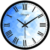 Blue Wall Clock For Living Office