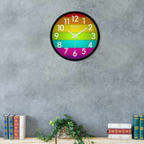 Colorful Design Wooden Wall Clock 