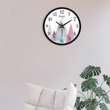 Colorful Triangle Shape Design Printed Wall Clock
