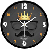 Crown With Goggles & Beard Designer Wall Clock