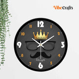 Crown With Goggles & Beard Designer Wall Clock