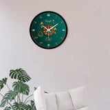 Green Islamic Wall Clock