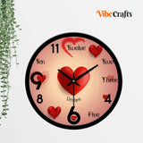 Heart With Love Designer Wall Clock