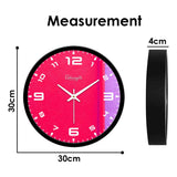 Pink and Purple Colour Premium Wall Clock