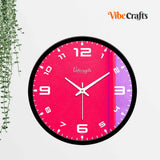 Pink and Purple Dual Tone Premium Wall Clock