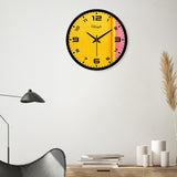 Pink Color Involve Circular Designer Wall Clock