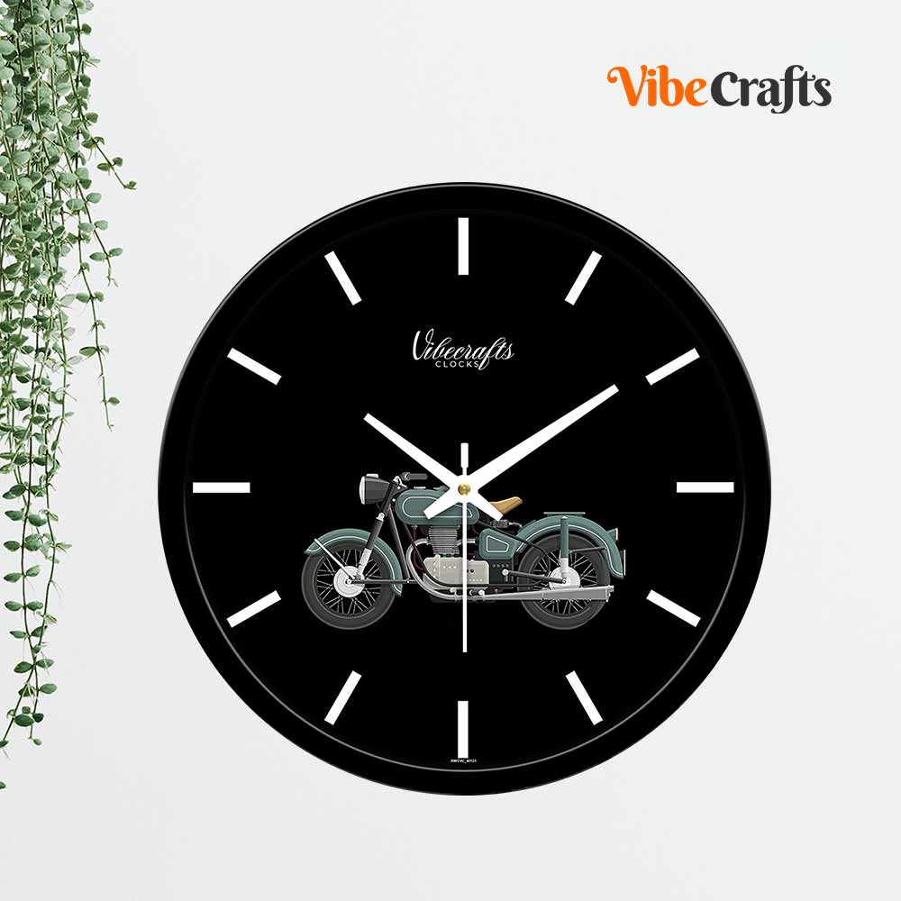 Royal Classic Motorcycle Designer Wall Clock