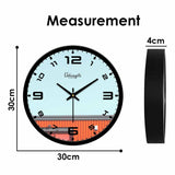 Semi Circular Shape Designer Wall Clock
