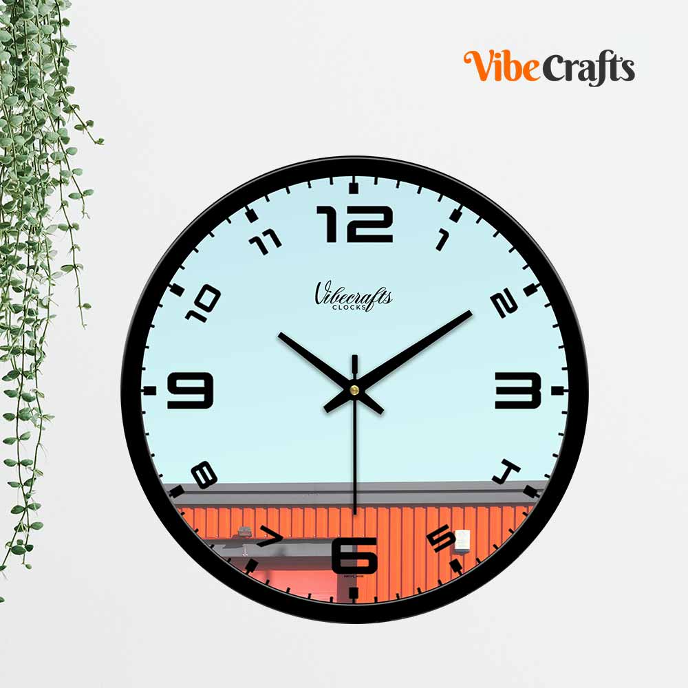 Semi Circular Shape Designer Wall Clock