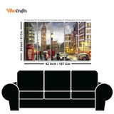 Street View of London Canvas Wall Painting Set of Five