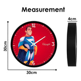 Superman Cartoon Premium Designer Wall Clock For Kids Room