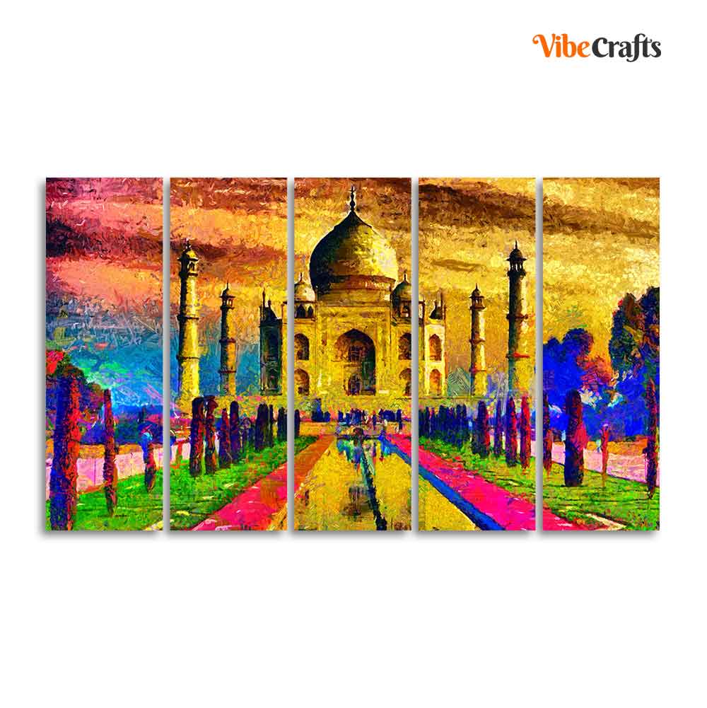 The Taj Mahal Canvas Wall Painting