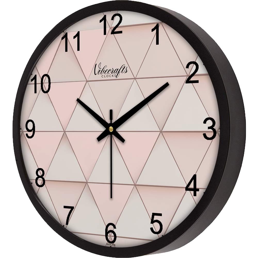 Triangular Pyramid Shape Designer Wall Clock
