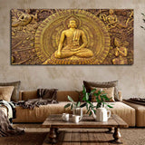Spiritual God Buddha Premium Canvas Wall Painting
