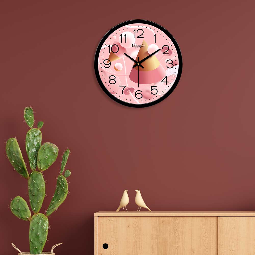 3D Abstract Birthday Decorative Shape Wall Clock