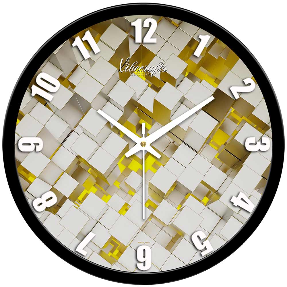 3D Abstract Premium Wall  Clock For Living Room