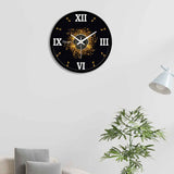 3D Golden Designer Wall Clock